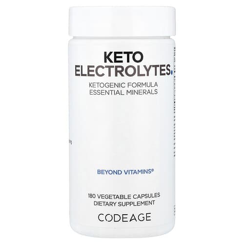 Codeage, Ketoelektrolüüdid, 180 taimset kapslit