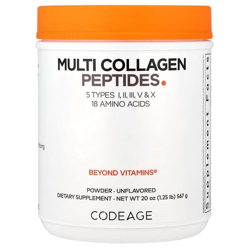 Codeage, Multikollageenipeptiidide pulber, maitsestamata, 567 g