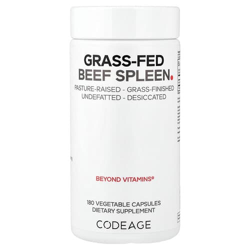 Codeage, Rohuga toidetud veisepõrn, 180 taimset kapslit (500 mg kapsli kohta)