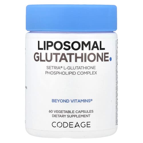 Codeage, Liposomaalne glutatioon, 60 taimset kapslit (250 mg kapsli kohta)