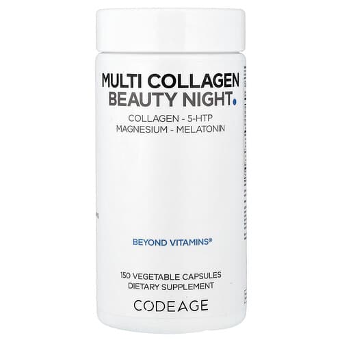 Codeage, Multi Collagen Beauty Night, 150 kapslit