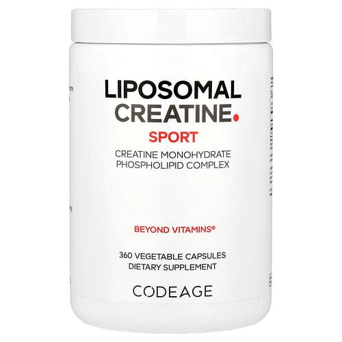 Codeage, Sport, liposoomne kreatiin, 360 taimset kapslit (625 mg kapsli kohta)