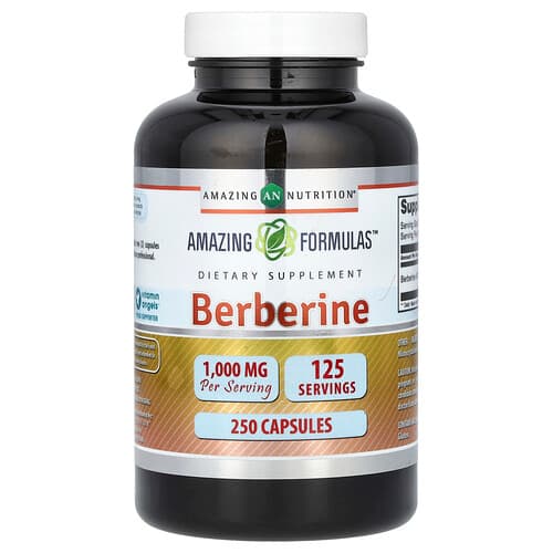 Amazing Nutrition, Berberiin, 250 kapslit (500 mg kapsli kohta)