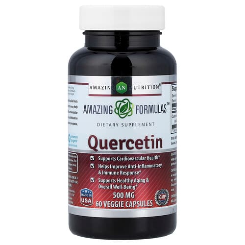 Amazing Nutrition, Kvertsetiin, 500 mg, 60 köögiviljakapslit