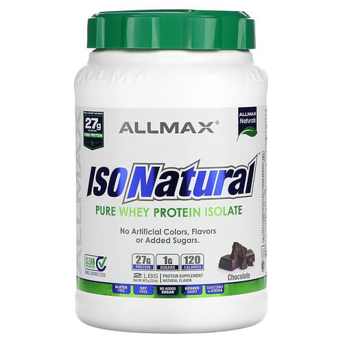 ALLMAX, ISONaturaalne™, puhas vadakuvalgu isolaat, šokolaad, 2 naela (907 g)