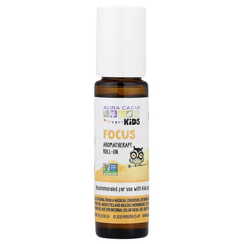 Aura Cacia, Lapsed, aroomiteraapia roll-on, fookus, 0.31 fl oz (9.2 ml)