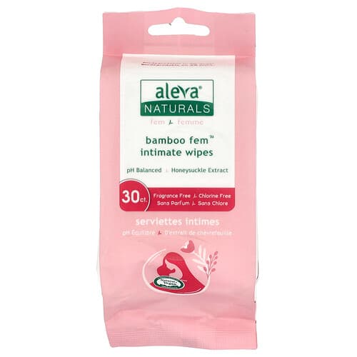 Aleva Naturals, Bamboo Fem™ intiimpesulapid, 30 salvrätikut