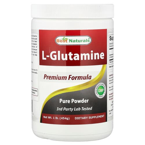 Best Naturals, L-glutamiin, 1 nael (454 g)