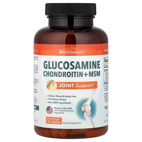 BioSchwartz, Glükoosamiinkondroitiin + MSM, 180 kapslit