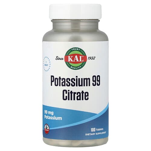KAL, Kaalium-99 tsitraat, 99 mg, 100 tabletti