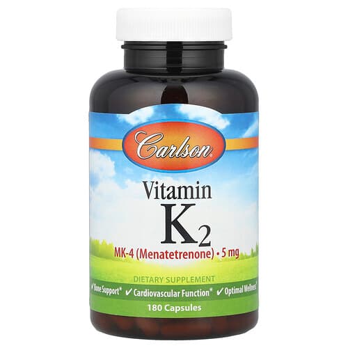 Carlson, K2-vitamiin, 5 mg, 180 kapslit