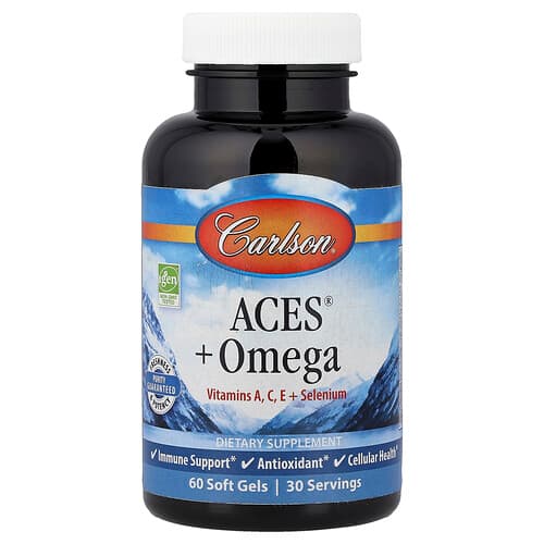 Carlson, ACES® + Omega, 60 pehmet geeli