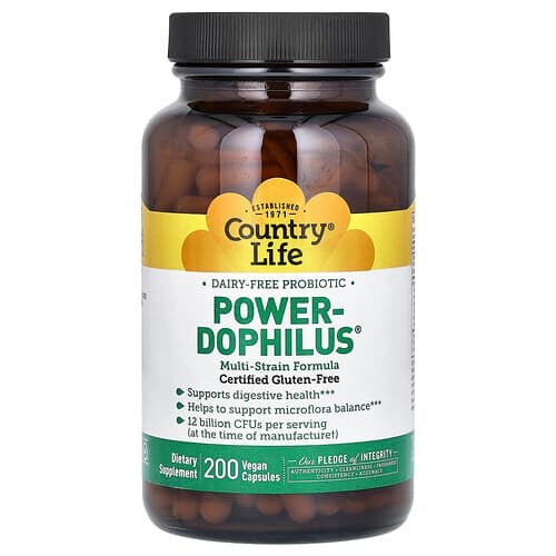 Country Life, Power-Dophilus, 200 vegan kapslit