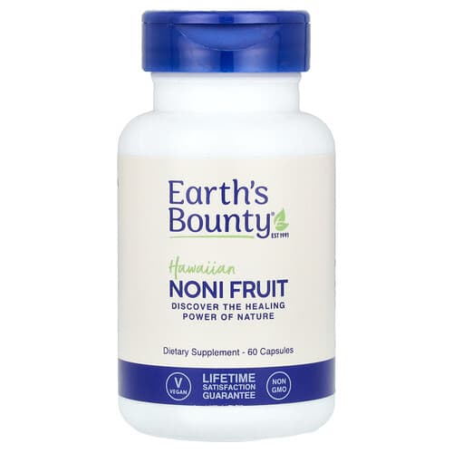 Earth's Bounty, Hawaii noni vili, 60 kapslit (500 mg kapsli kohta)