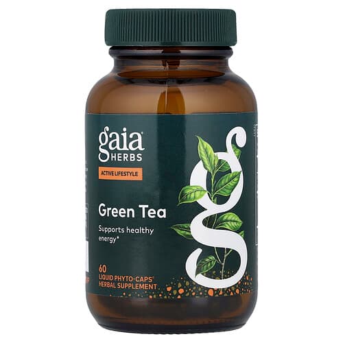 Gaia Herbs, Roheline tee, 60 vedelat fütokapslit®