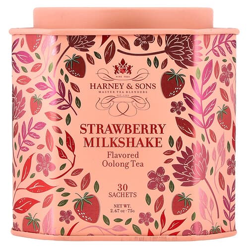 Harney & Sons, Oolongi tee, maasika-piimakokteil, 30 teekotti, 75 g