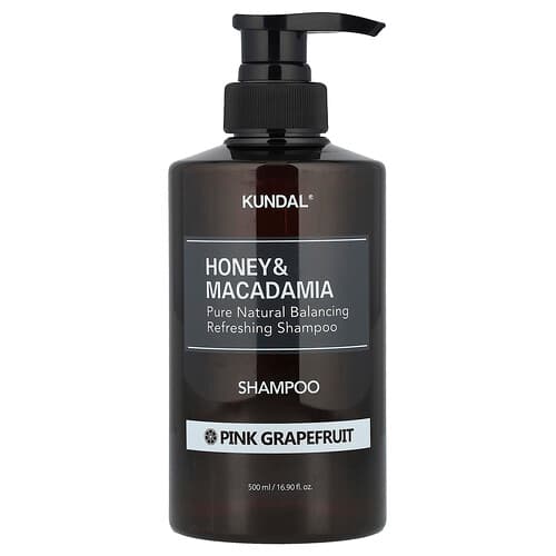 Kundal, Mee ja makadaamiapähkli šampoon roosa greibimahlaga, 500 ml