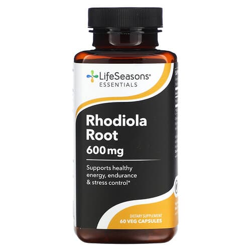LifeSeasons, Rhodiola juur, 60 köögiviljakapslit (300 mg kapsli kohta)