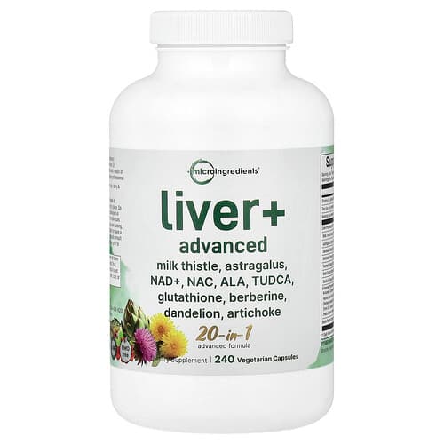 Micro Ingredients, Liver+ Advanced, 240 taimetoidukapslit