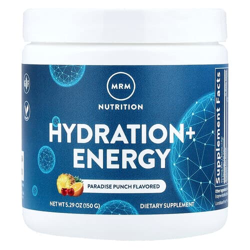 MRM Nutrition, Hüdratsioon+ Energia, Paradise Punch, 150 g