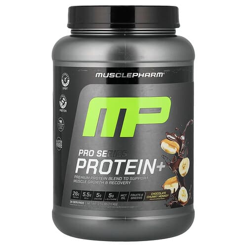 MusclePharm, Pro Series Protein+, šokolaadine Chunky Monkey, 2,5 naela (1,1 kg)