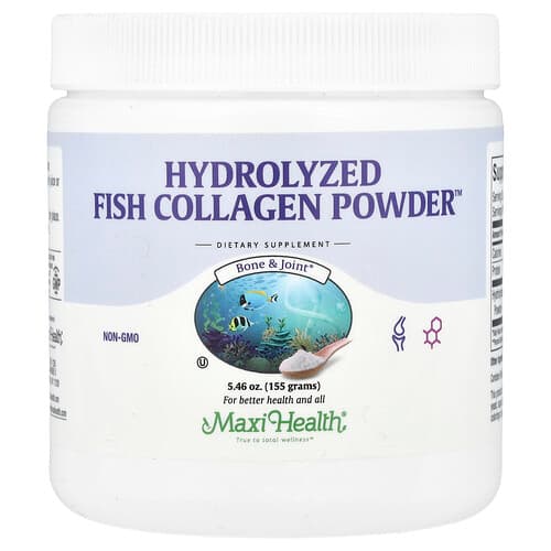 Maxi Health, Hüdrolüüsitud kalakollageeni pulber™, 155 g