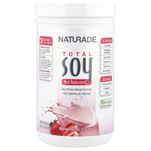 Naturade, Total Soy®, eineasendaja, maasikakreem, 507 g