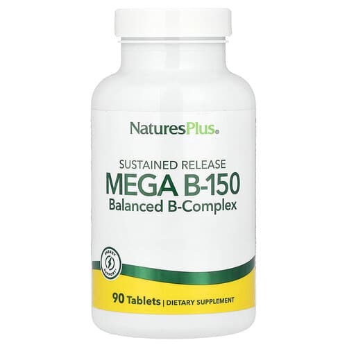 NaturesPlus, Pikaajalise vabanemisega Mega B-150, 90 tabletti