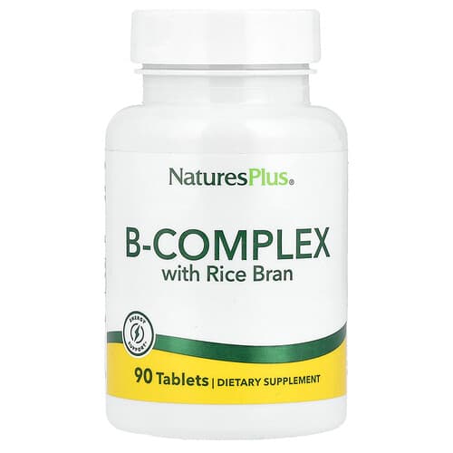NaturesPlus, B-kompleks riisikliidega, 90 tabletti