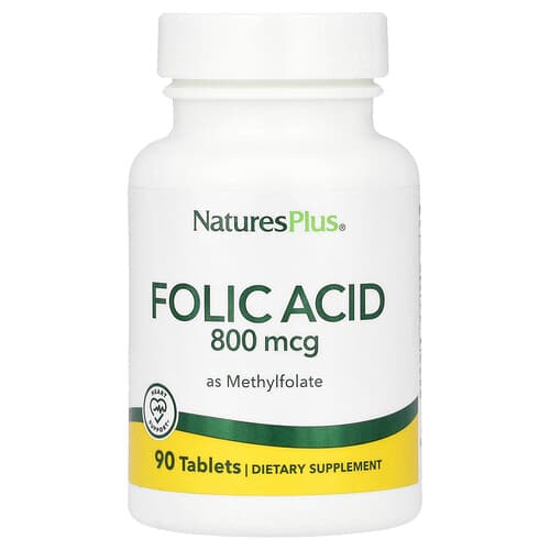 NaturesPlus, foolhape metüülfolaadina, 800 mcg, 90 tabletti