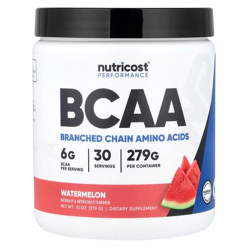 Nutricost, Performance, BCAA, arbuus, 279 g