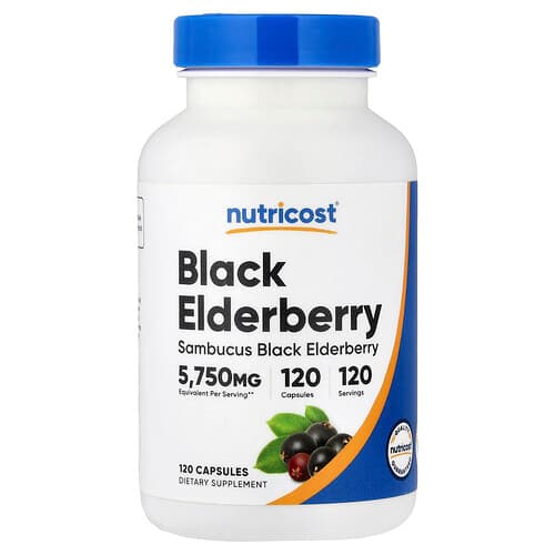 Nutricost, Must leedrimari, 120 kapslit (575 mg kapsli kohta)
