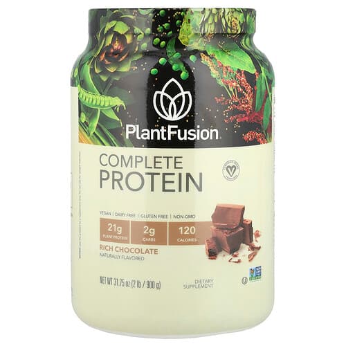 PlantFusion, Täisväärtuslik valk, rikkalik šokolaadimaitseline, 900 g