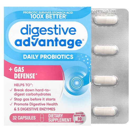 Schiff, Seedimise eelis,® igapäevased probiootikumid + gaasikaitse, 32 kapslit