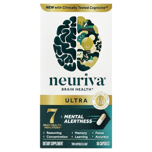 Schiff, Neuriva® aju tervis, Ultra, 60 kapslit