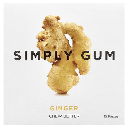 Simply Gum, Närimiskumm, ingver, 15 tükki