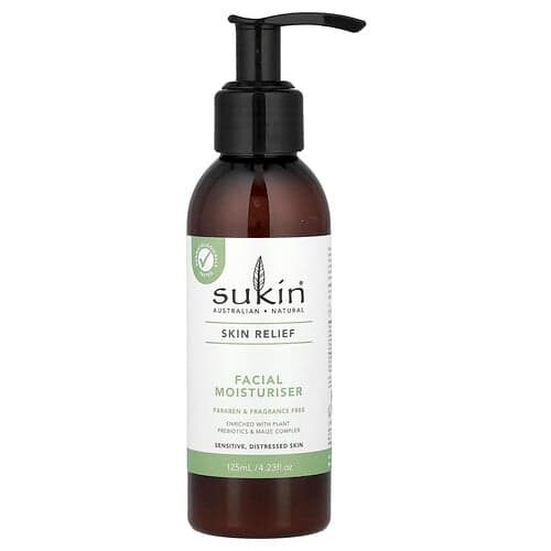 Sukin, Naha leevendus, näoniisutaja, tundlik, probleemne nahk, lõhnavaba, 125 ml