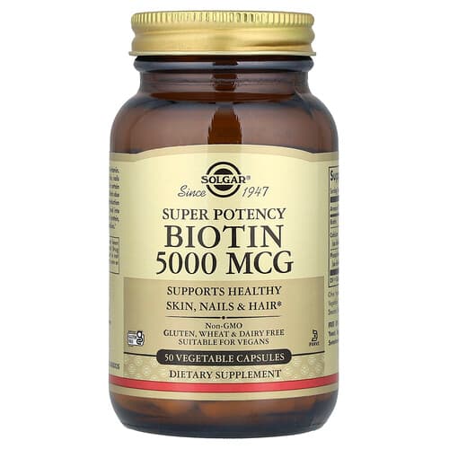 Solgar, Biotiin, 50 taimset kapslit
