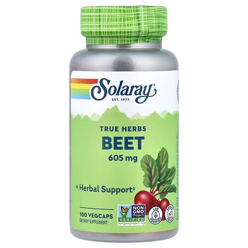 Solaray, Tõelised ürdid, peet, 605 mg, 100 VegCaps