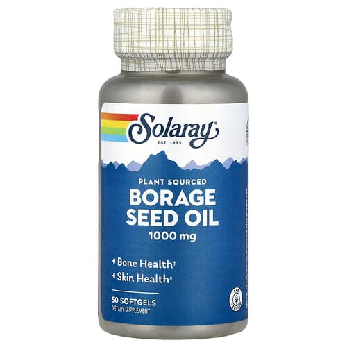 Solaray, Kurgirohuõli, 1000 mg, 50 pehmet kapslit