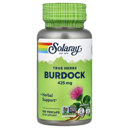 Solaray, Tõelised ürdid, takjas, 425 mg, 100 VegCaps