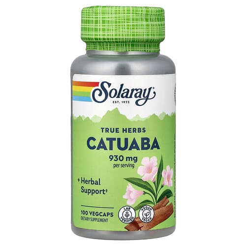 Solaray, Tõelised ürdid, Catuaba, 100 köögiviljakapslit (465 mg kapsli kohta)