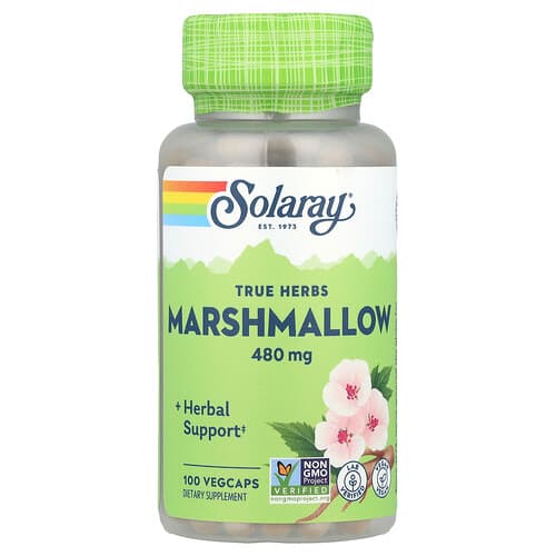 Solaray, Tõelised ürdid, vahukomm, 480 mg, 100 köögiviljakapslit