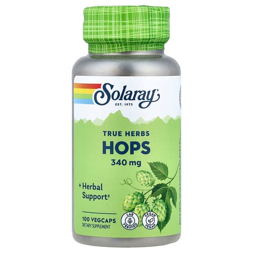 Solaray, Tõelised ürdid, HUMAL, 340 mg, 100 köögiviljakübarat