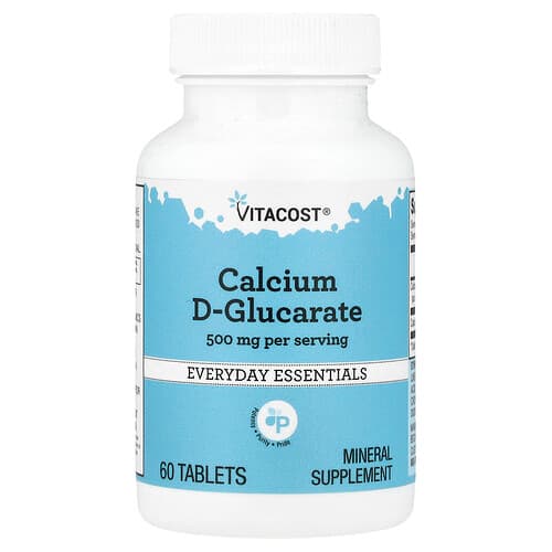Vitacost, Kaltsium-D-glükaraat, 60 tabletti (250 mg tableti kohta)