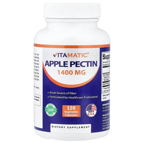 Vitamatic, Õunapektiin, 120 taimekapslit (700 mg kapsli kohta)