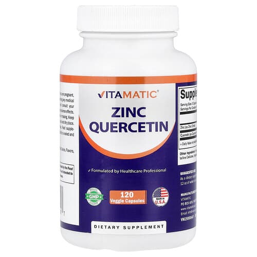 Vitamatic, Tsinkkvertsetiin, 120 taimekapslit