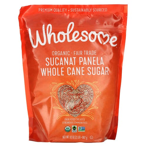 Wholesome Sweeteners, Orgaaniline Sucanat Panela täisteraroosuhkur, 907 g