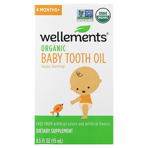 Wellements, Beebi, orgaaniline hambaõli, alates 4. elukuust, 15 ml