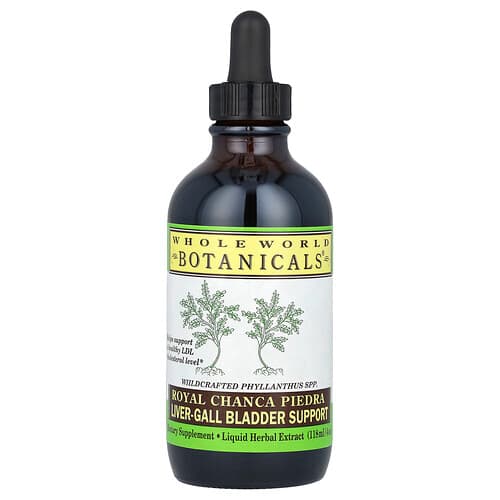 Whole World Botanicals, Royal Chanca Piedra, maksa-sapipõie tugi, 118 ml
